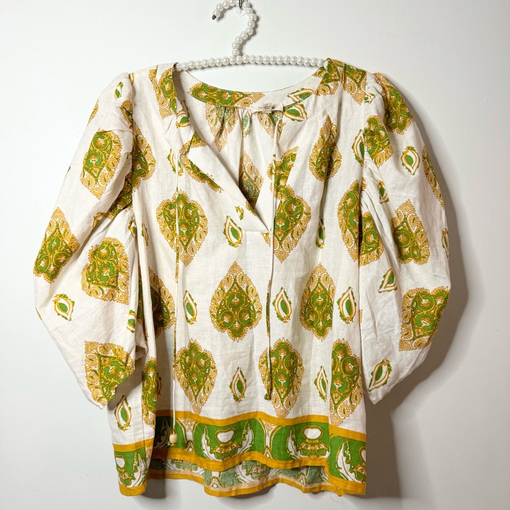 Haute Hippie Linen Top